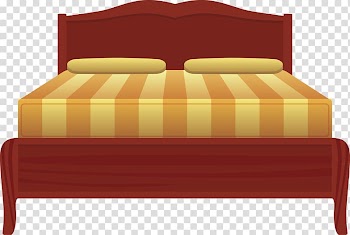 Nightstand Bed sheet Bed frame, King transparent background PNG clipart
