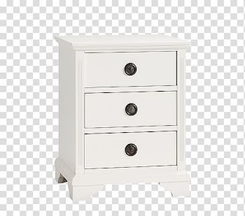Nightstand Chest of drawers Chiffonier, Cartoon 3d home,White simple home cabinet transparent background PNG clipart