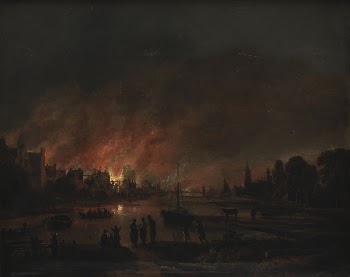Nighttime fire in a village | Free Photo - rawpixel