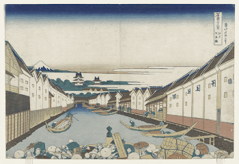 Nihonbashi Bridge in Edo (1830&ndash;1833) | Free Photo - rawpixel