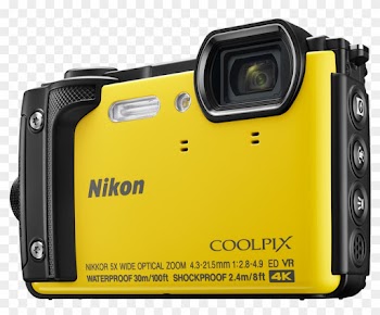 Nikon Coolpix W300 Yellow Digital Camera