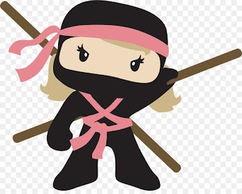 Ninja, Ninja Girls, Kunoichi, Cartoon, Baseball Bat PNG