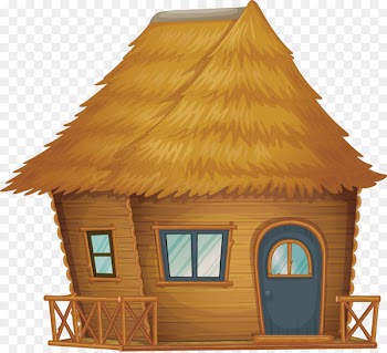 Nipa hut Cartoon Clip art - Raw straw house 
