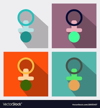 Nipple icon baby icon in flat style of baby toy vector image