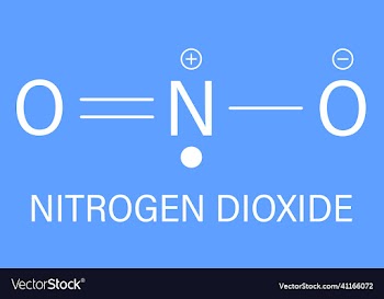 nitrogen dioxide no2 air pollution molecule
