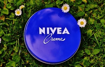 Nivea Creme Tub on Grass