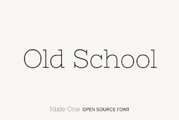 Nixie One open source font | Free Font Add-on - rawpixel