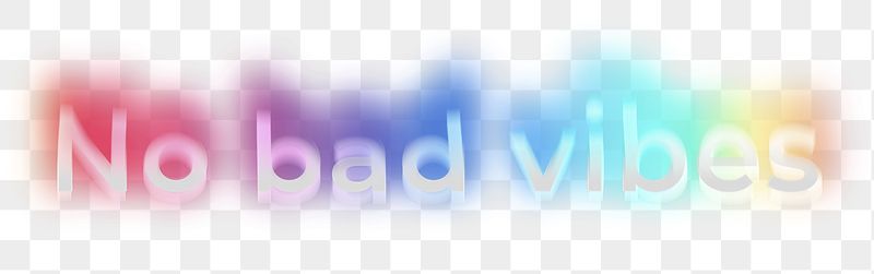 No bad vibes png word | Free PNG - rawpixel