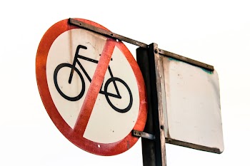 No Bicycles Allowed Signage