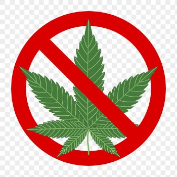 No cannabis png sign sticker, | Free PNG - rawpixel