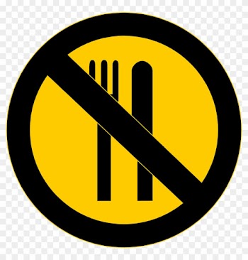 No Eating - Warning Sign For Food