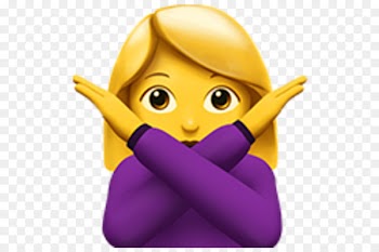 No Emoji iPhone Gesture Emoticon - Emoji 