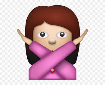 No Emoji Png - Girl Crossing Arms Emoji Transparent, Png Download ...