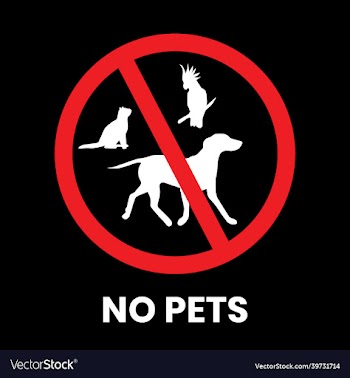 no entry pets traffic sign sticker with text