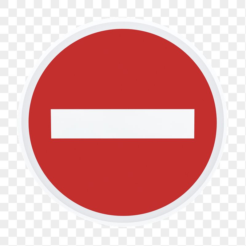 No-entry sign png sticker, transparent | Free PNG - rawpixel