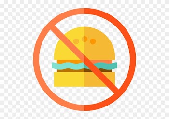 No Fast Food Free Icon - No Food Flat Icon