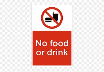 No Food Or Drink Sign - No Food Waste Sign