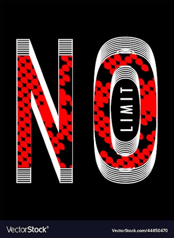 no limits typography for t shirt design premium