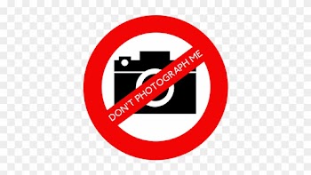 No Photos Sticker - No Cameras Sign