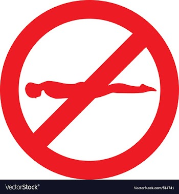 No planking sign vector image