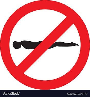No planking sign vector image