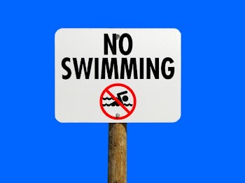 No Swimming Signage