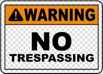 No Trespassing Sign Download HQ PNG