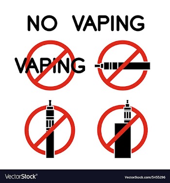 No vape icons vector image