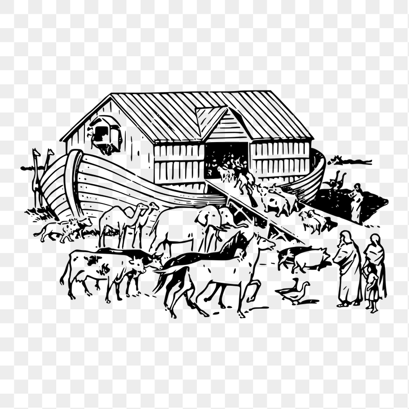 Noah's Ark png sticker illustration, | Free PNG - rawpixel