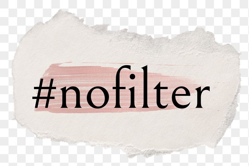 #nofilter png ripped paper word | Free PNG - rawpixel