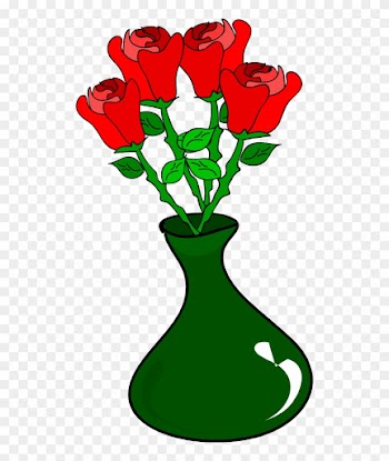 Nokia Clip Art Svgz - Vase Of Roses Clipart