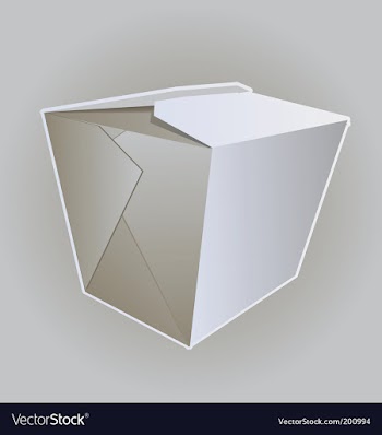 Noodle box vector image