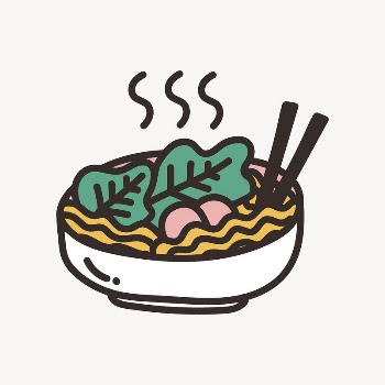 Noodle  doodle collage element | Free Vector - rawpixel