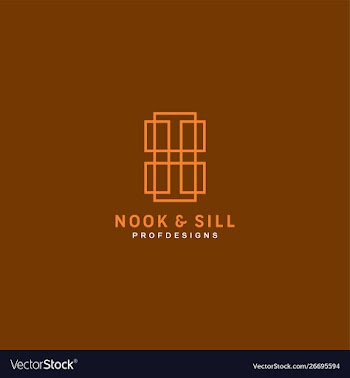 Nook and sill modern window and door specialist vector image