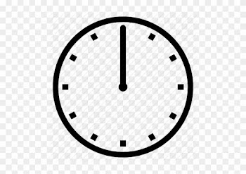 Noon Clock Clipart Midnight Twelve O Icon Search Engine - 7 O Clock Icon Png