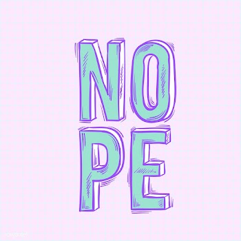 Nope word isolated on background | Free stock vector - 60795
