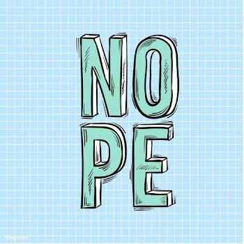 Nope word isolated on background | Free stock vector - 60878
