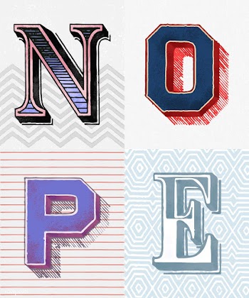 Nope word vintage typography style | Free stock vector - 474707