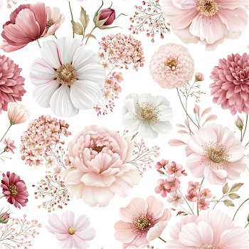 Nordic Floral Seamless Pattern