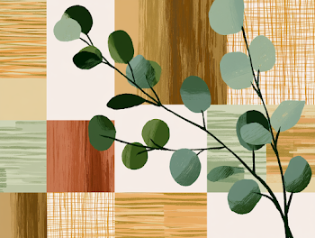 Nordic Japandi Surface Design with Eucalyptus