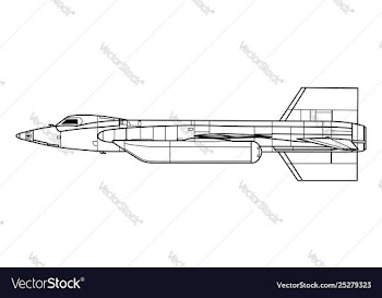 North american x-15 vector image