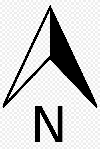 North Arrow Orienteering Clip Art - North Arrow No Background