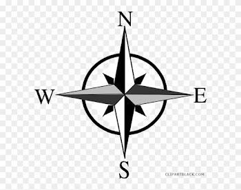 North East South West Compass Tools Free Black White - North East South West Symbol