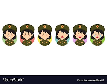 north korea avatar with various expression