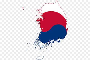 North Korea Flag of South Korea Map - map 