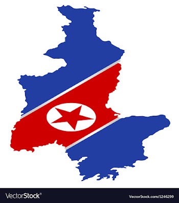 					NORTH KOREA FLAG vector image														