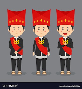 north sumatra character with various expression