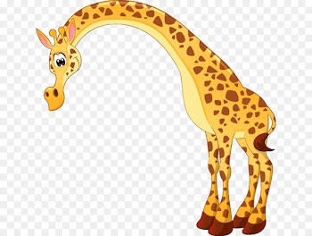 Northern giraffe Drawing Painting - Vector cartoon Cute giraffe 