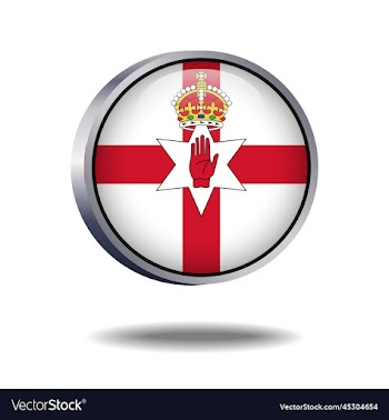 northern ireland flag button