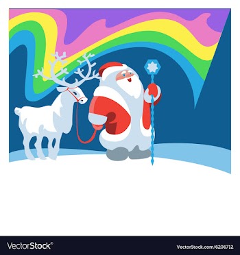 Northern lights vector image